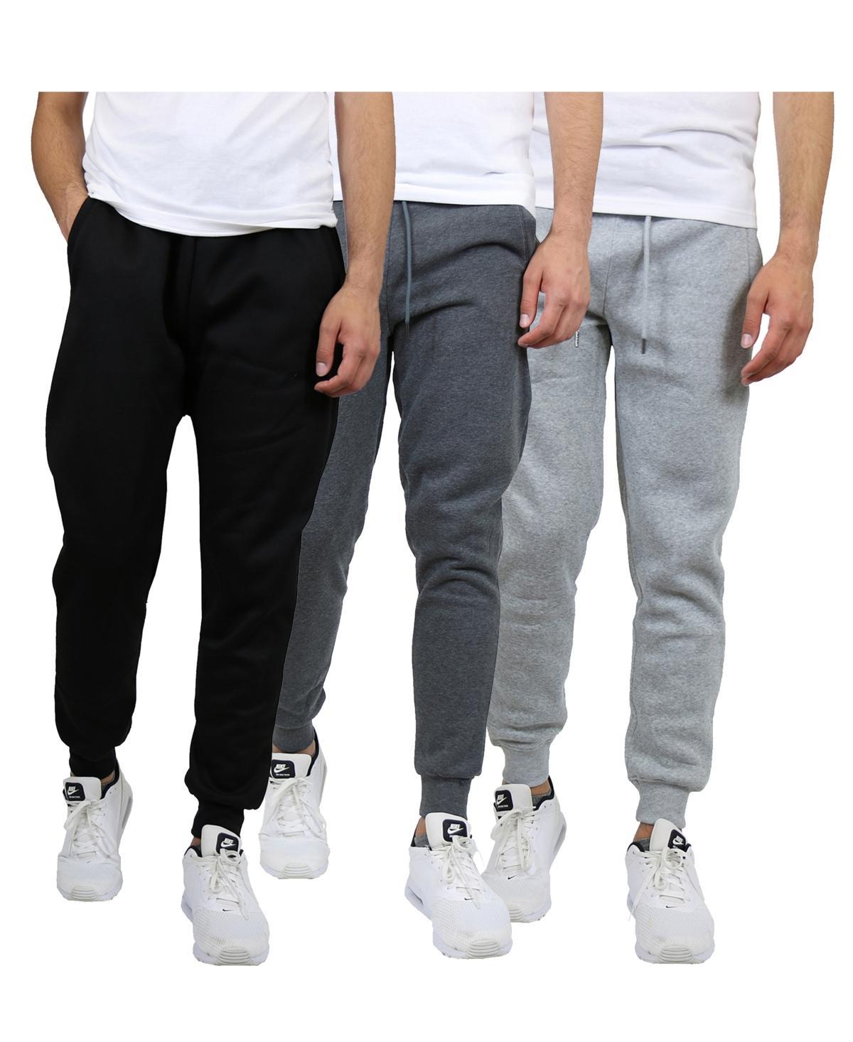 Blue Ice Mens Modern Fit Heavyweight Classic Fleece Jogger Sweatpants- 3 Pack Product Image