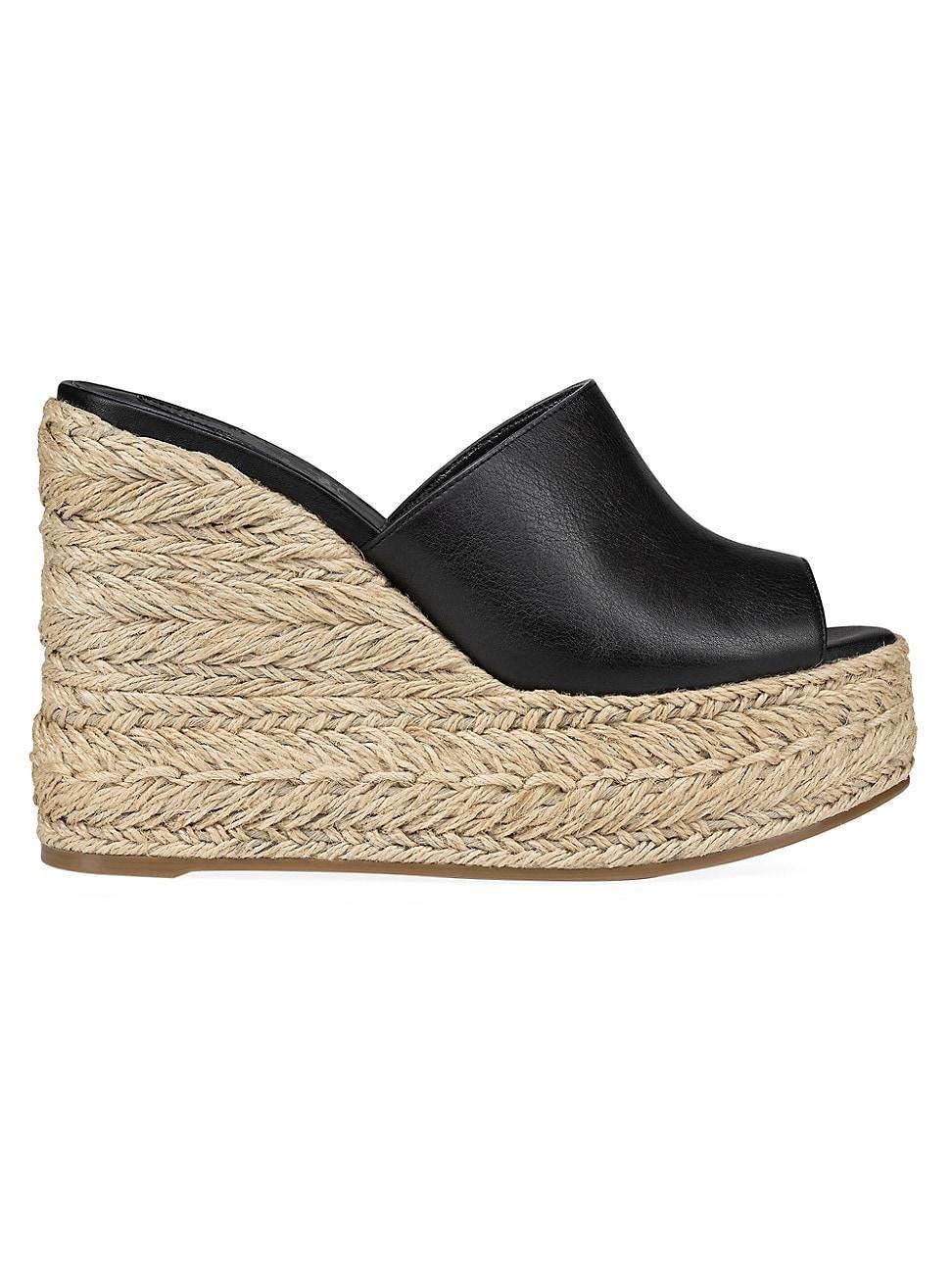 Womens Ariella Zeppa 130MM Leather Wedge Mules Product Image