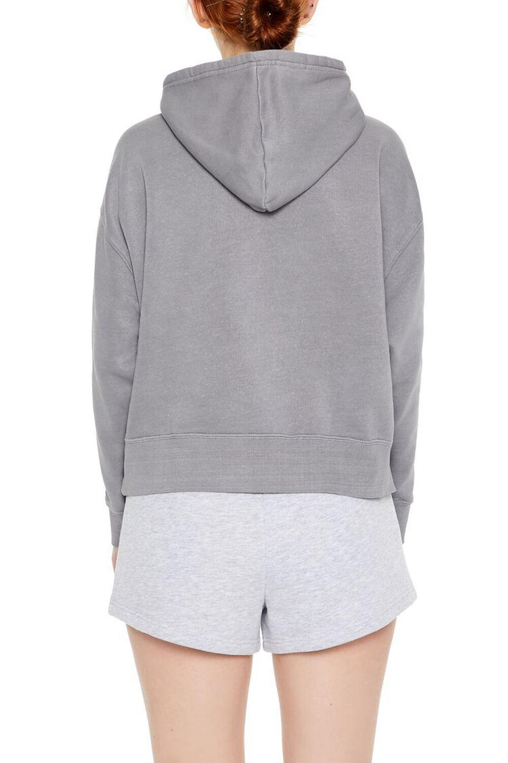 Fleece Drop-Sleeve Hoodie | Forever 21 Product Image