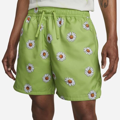 Nike Mens SPE+ AOP Flow Shorts DP - White/Vivid Green product image