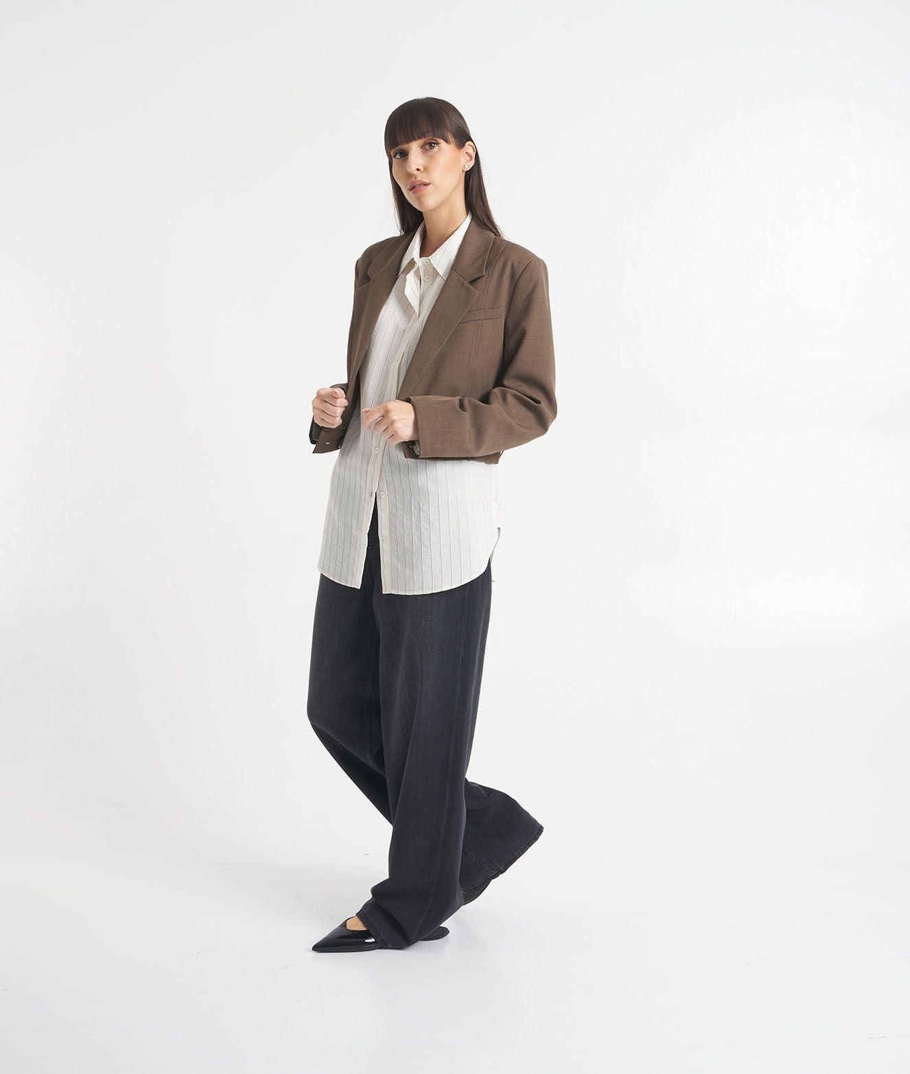 Blazer monopetto cropped Female Product Image