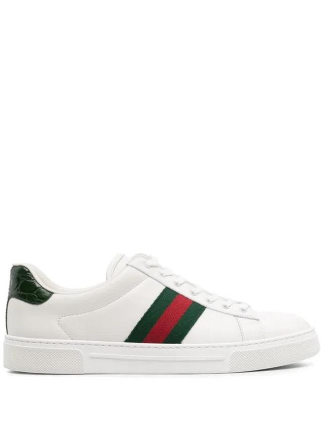 Ace Leather Sneakers In White Product Image