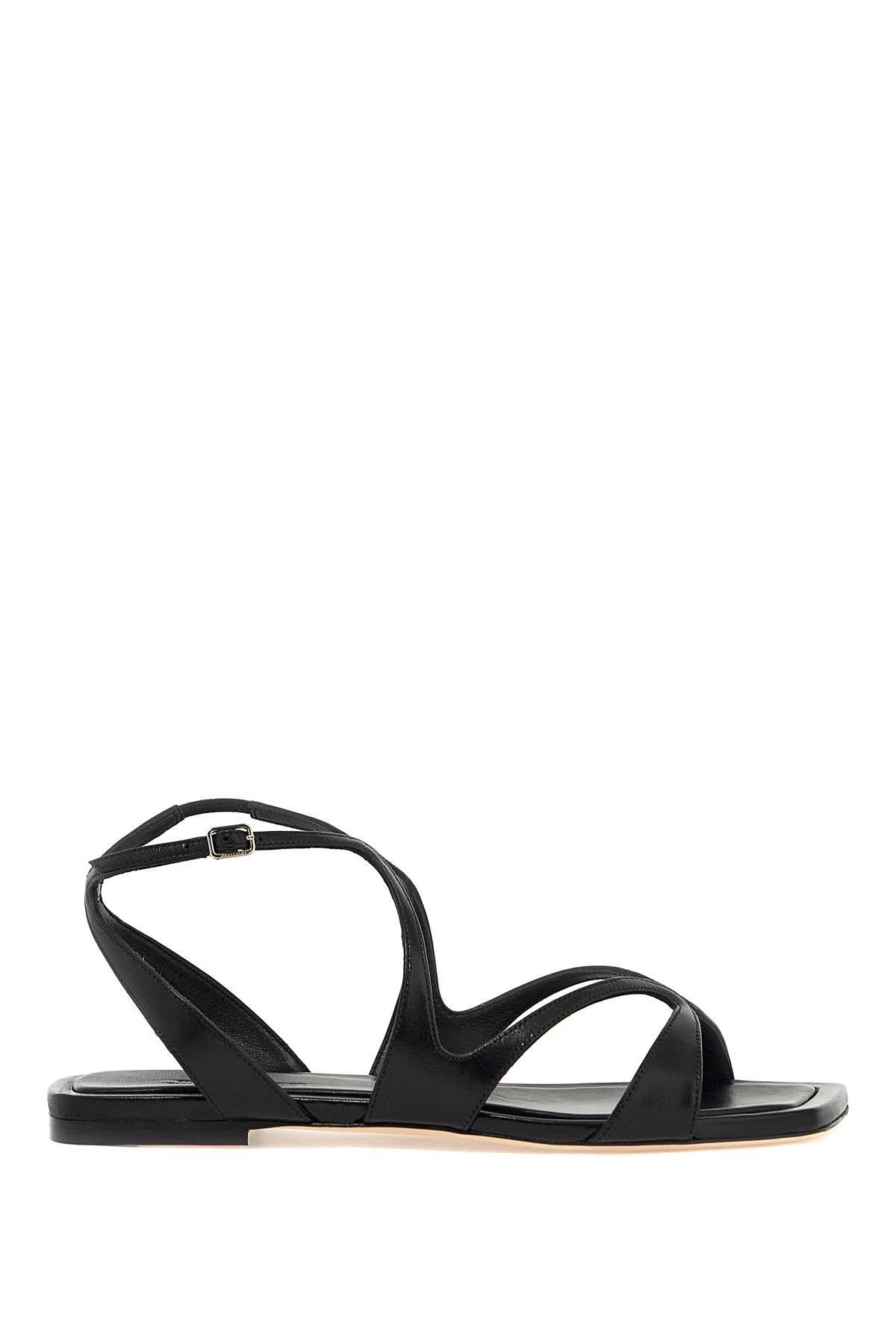 Ayla Leather Sandals In Black Product Image