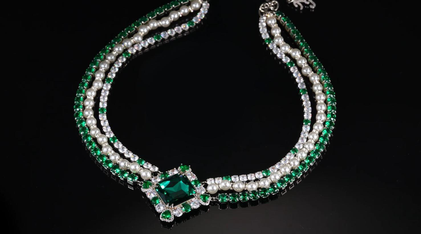 Green Alena Necklace (Final Sale) Product Image