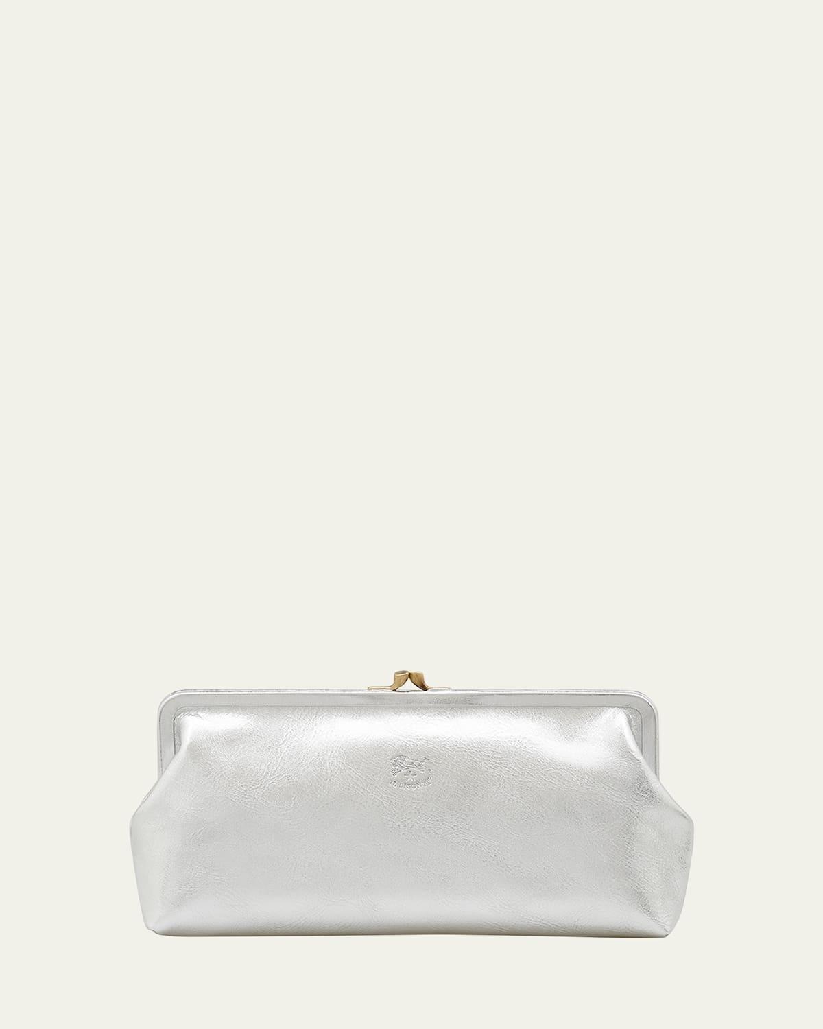 Womens Manuela Leather Clutch Product Image