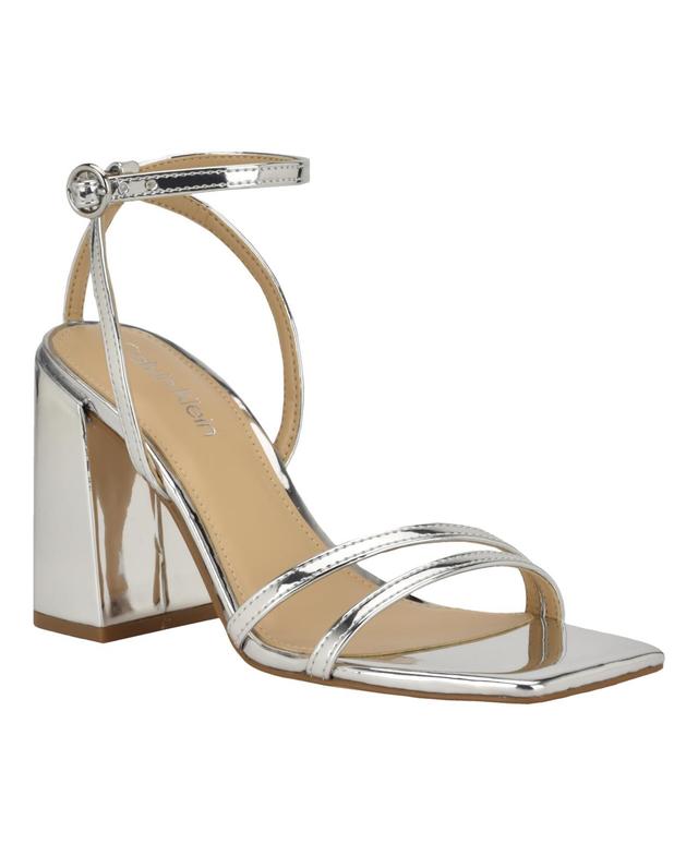 Calvin Klein Sassa (Light Natural Patent) Women's Sandals Product Image