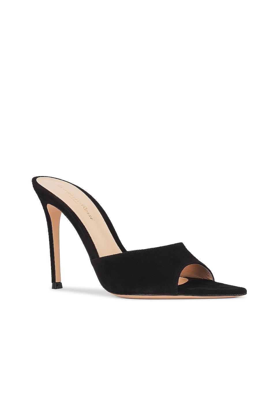 Gianvito Rossi Heeled Mule in Black Product Image