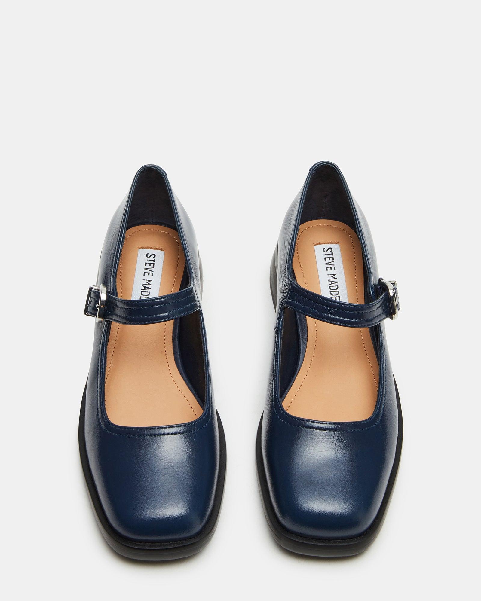 DELANCY NAVY LEATHER Female Product Image