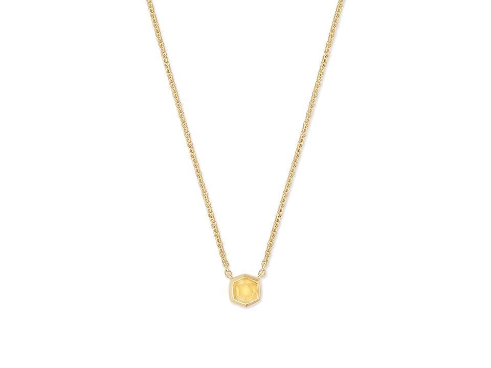 Kendra Scott Davie Pave Sterling Silver Short Pendant Necklace Product Image