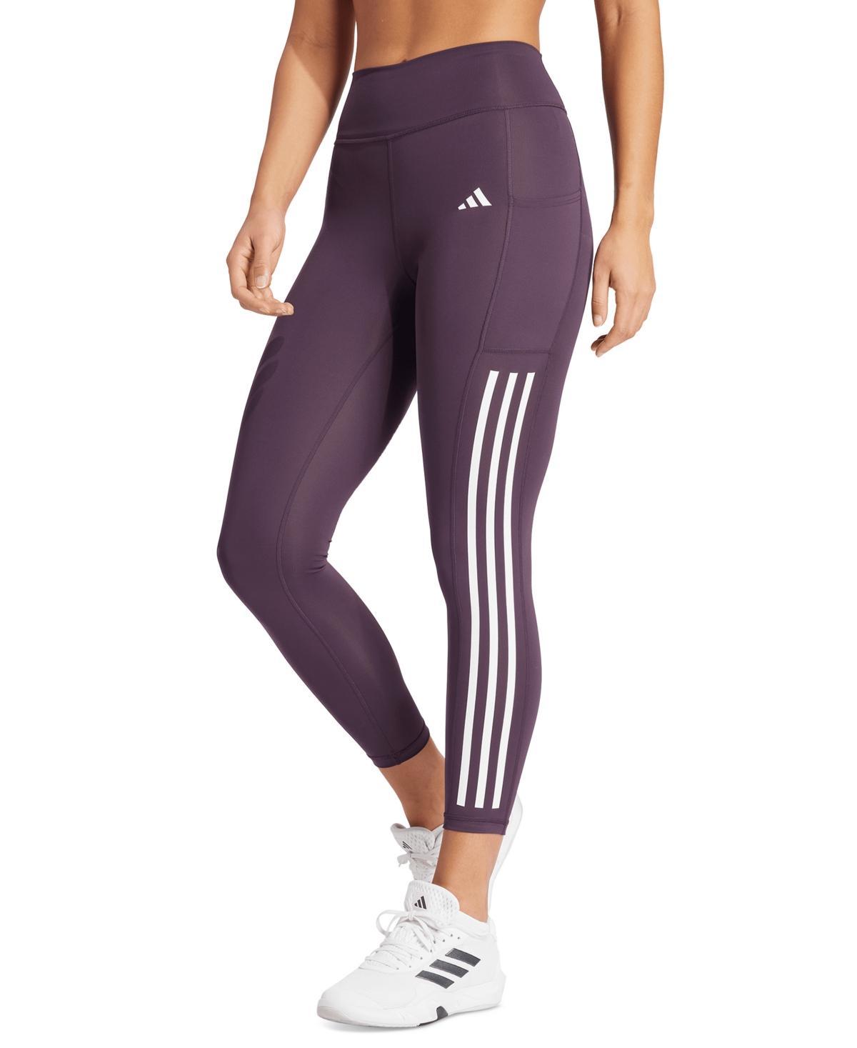 Women's Optime Moisture-Wicking 3-Stripe 7/8 Leggings Product Image