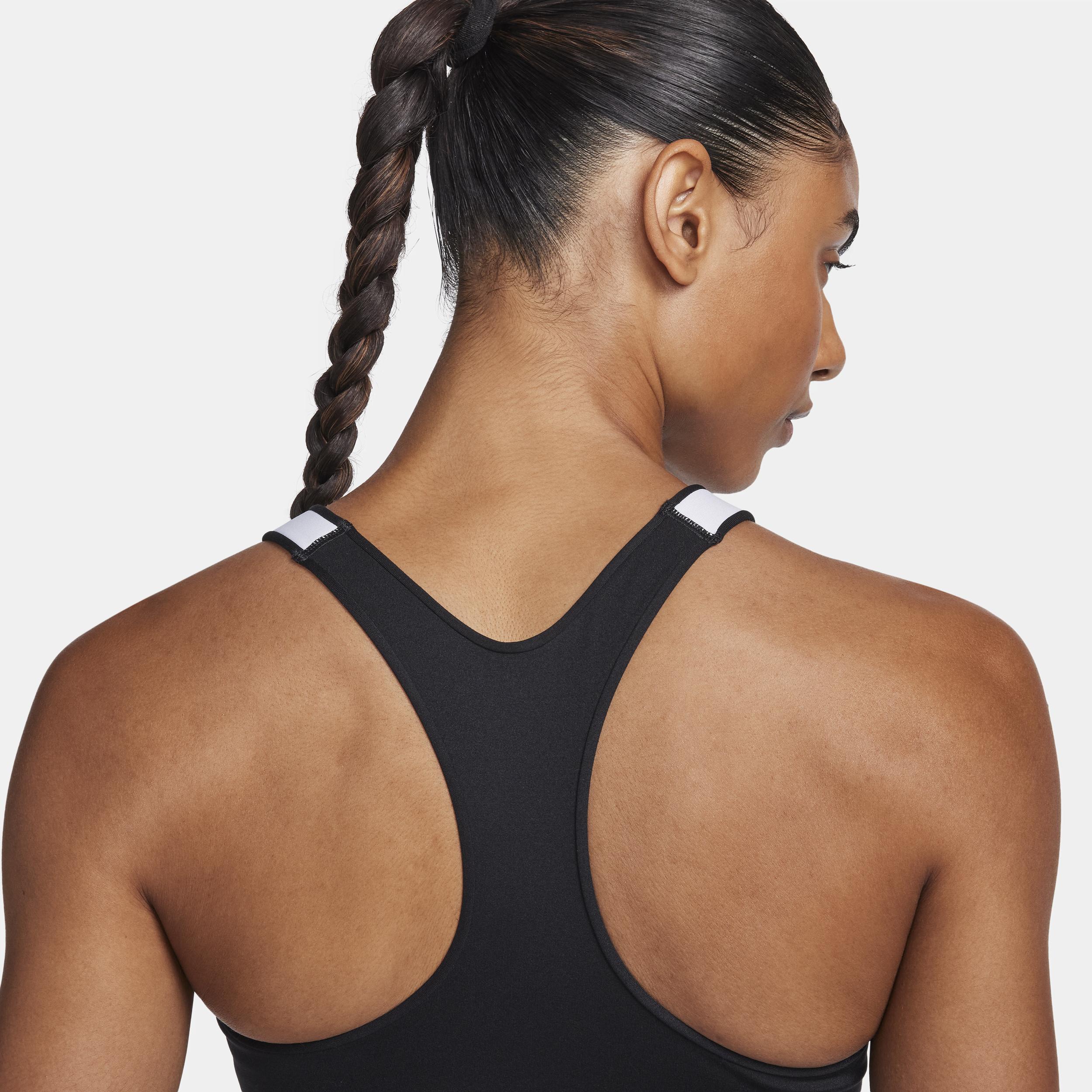 Nike Women's High Neck Medium-Support Lightly Lined Color-Block Sports Bra Product Image