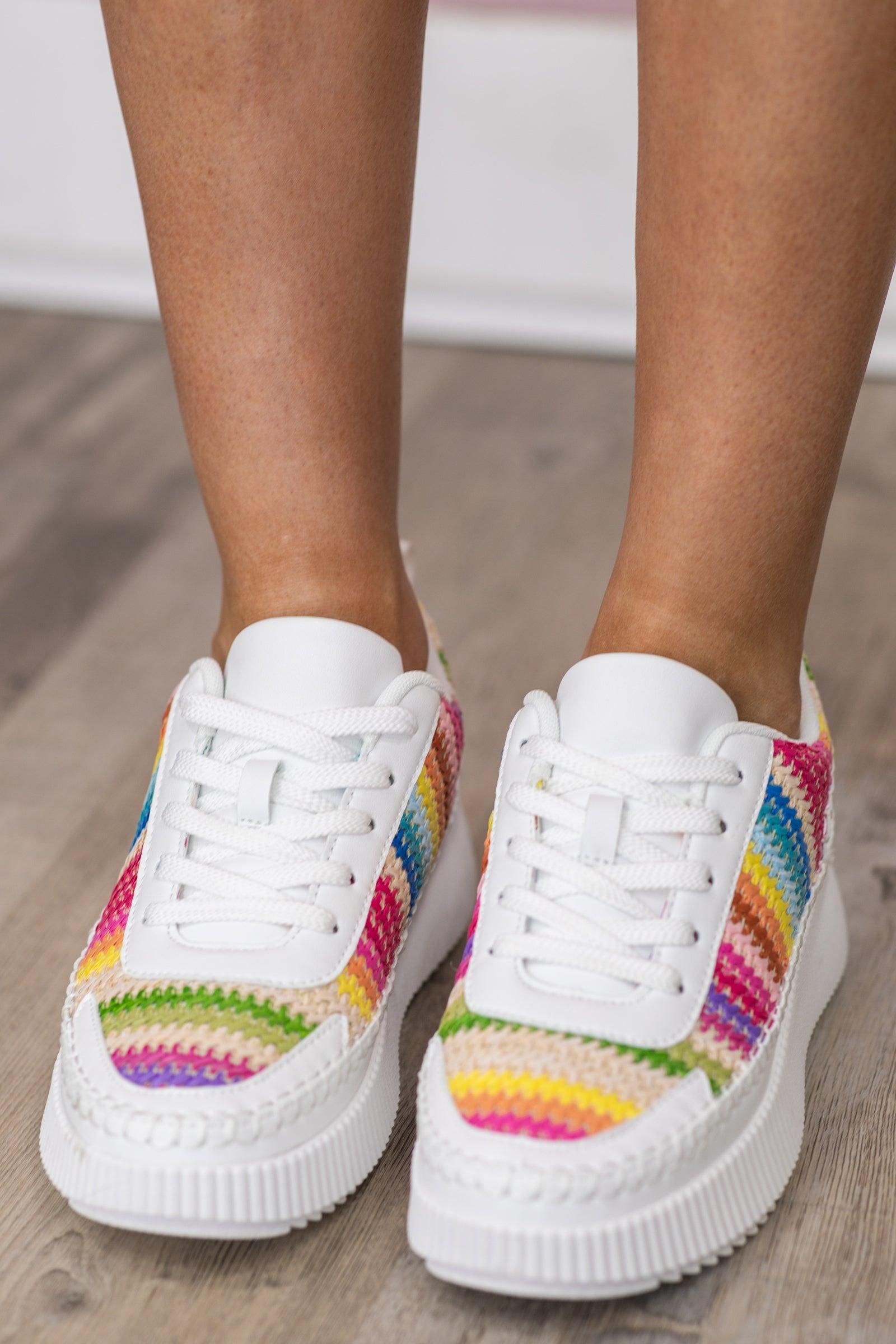 Rainbow Platform Lace Up Sneaker Product Image