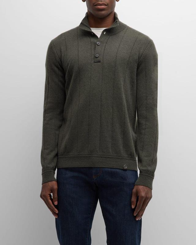 Men's Ribbed Wool Sweater Product Image