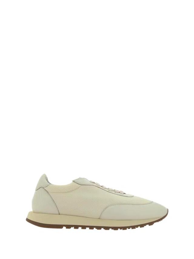 THE ROW Owen Runner Sneakers In Milk/white/brown Product Image