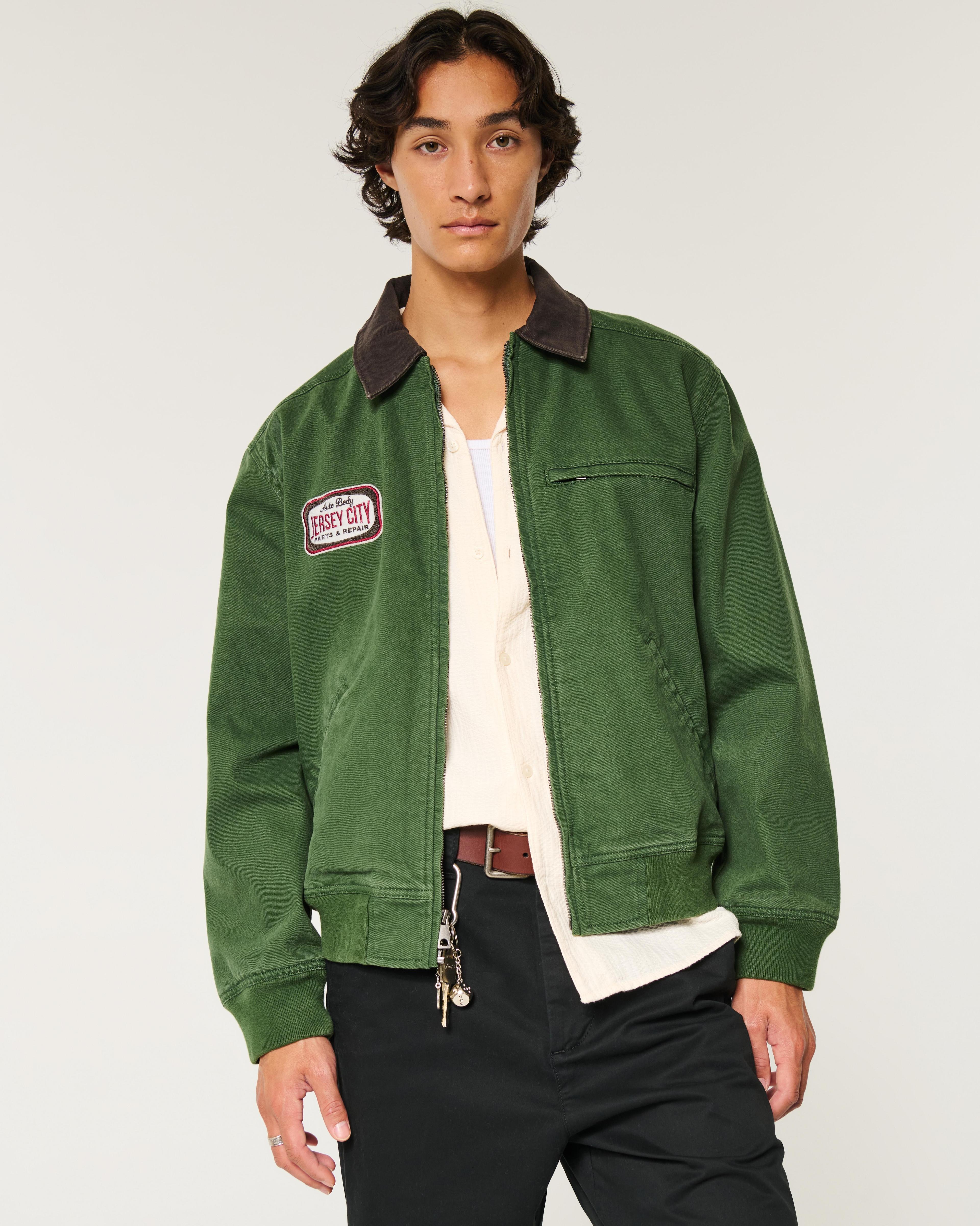 Zip-Up Workwear Jacket Product Image