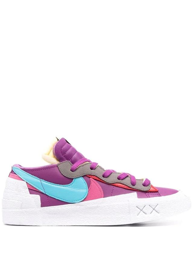 NIKE X Kaws X Sacai Blazer Low Sneakers In Purple Product Image