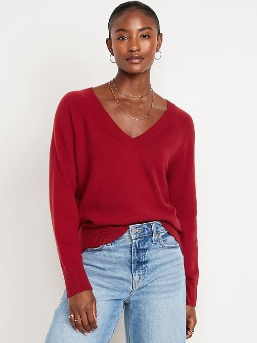 SoSoft Loose V-Neck Sweater Product Image