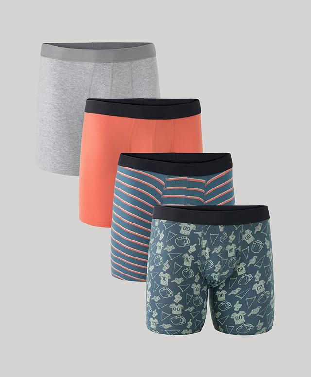 Mens Everyday Extended Boxer Brief 4-Pack XL Product Image