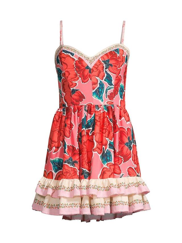 Womens Isadora Fiorever Floral Sweetheart Minidress Product Image