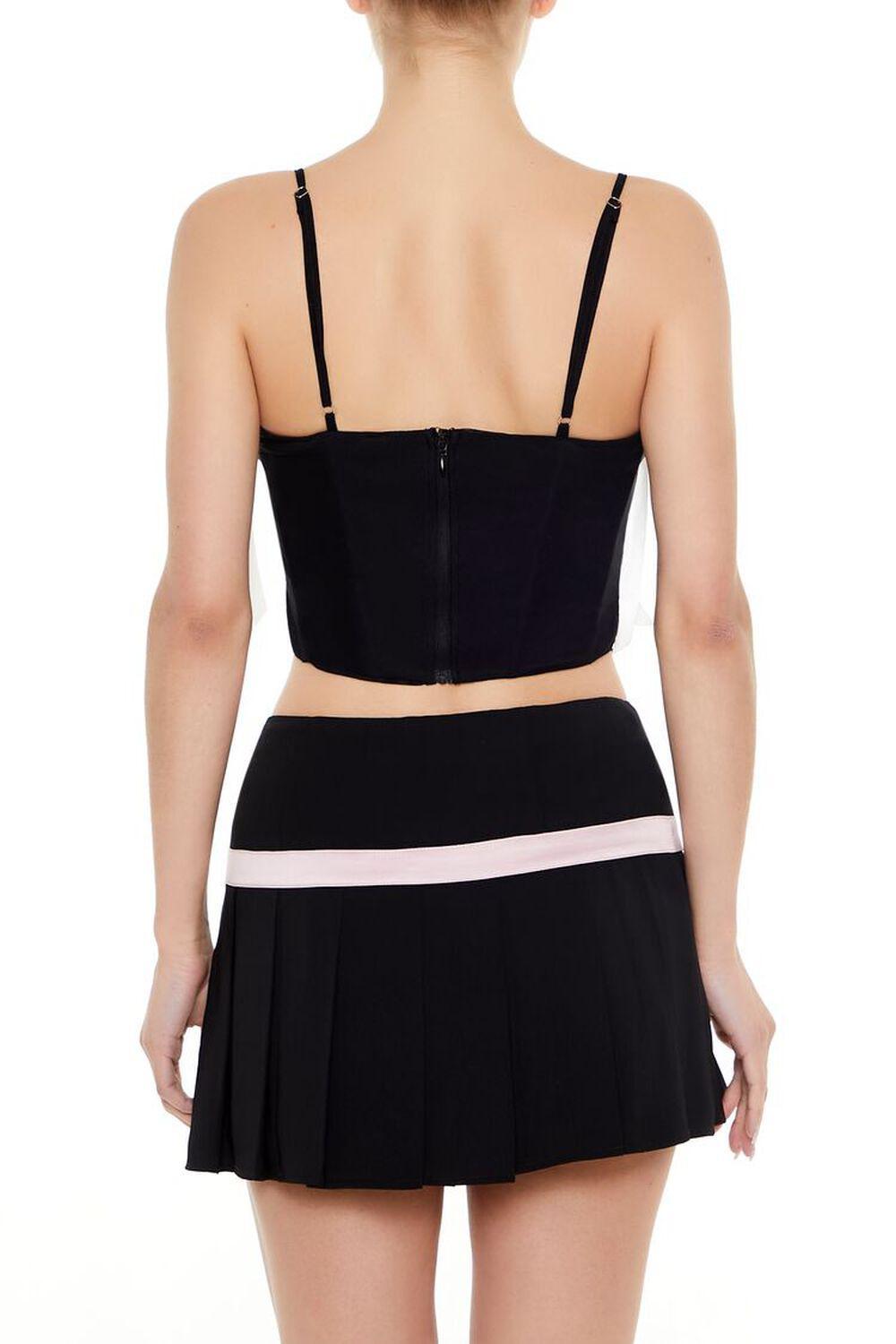 Mesh Bow Cropped Cami | Forever 21 Product Image