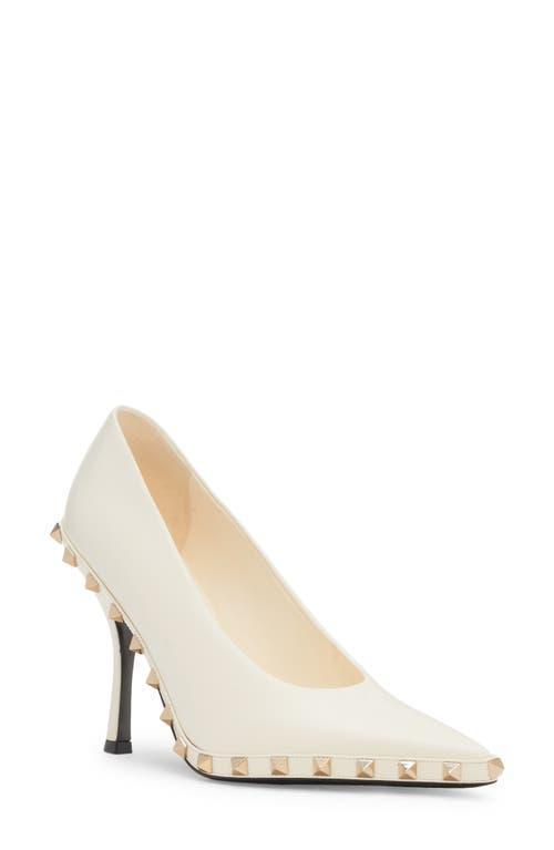 Womens Rockstud Pumps In Calfskin With Tone-On-Tone Studs Product Image