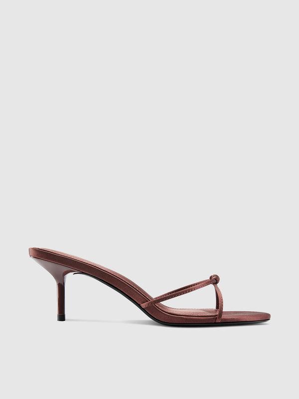 Maeve Slipper - Satin Brown Product Image