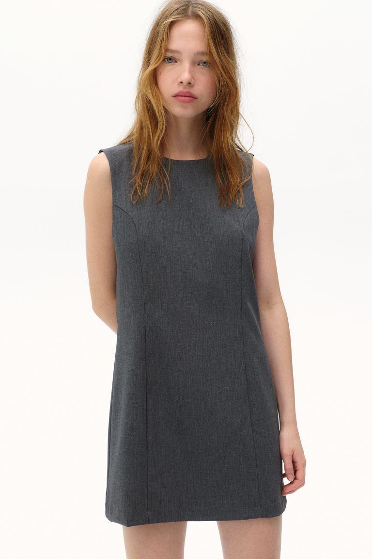 Sleeveless Twill Dress Product Image