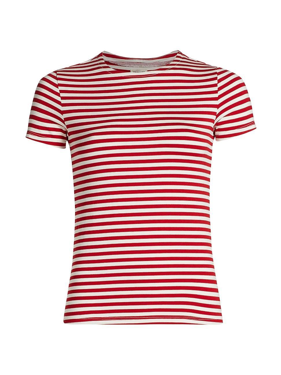 Womens Ressi Stripe Crewneck T-Shirt Product Image