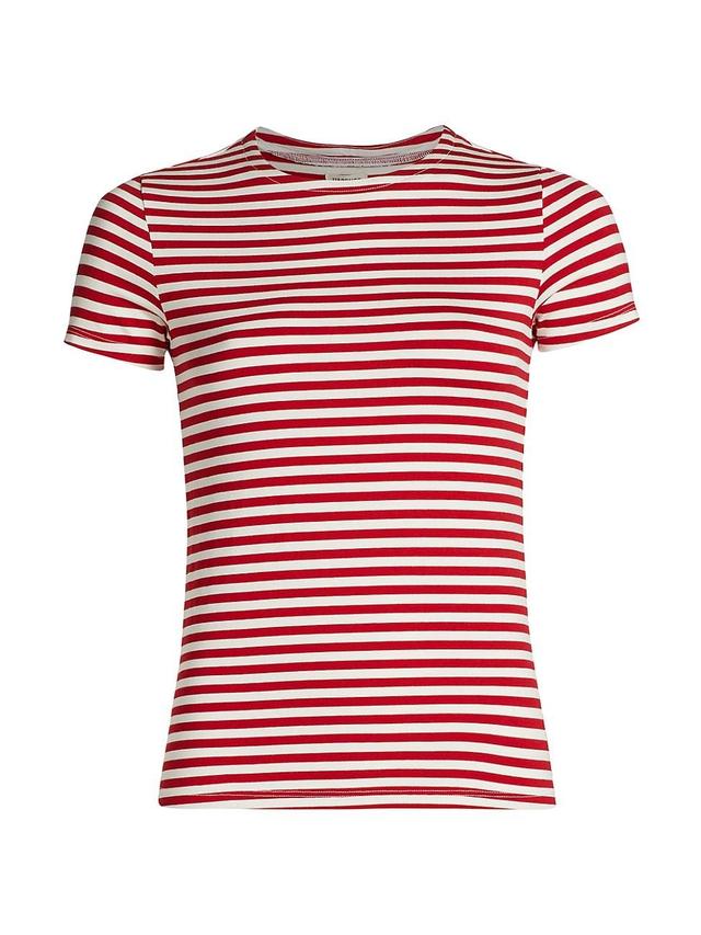 Womens Ressi Stripe Crewneck T-Shirt Product Image