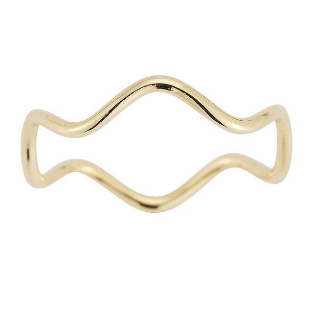 LUMINOR GOLD 14k Gold Zigzag Ring, Womens Product Image