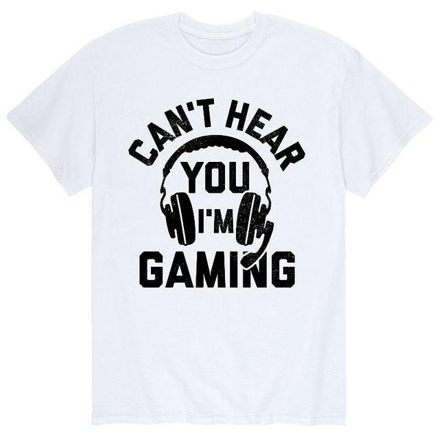 Mens Cant Hear You Gaming Tee Product Image