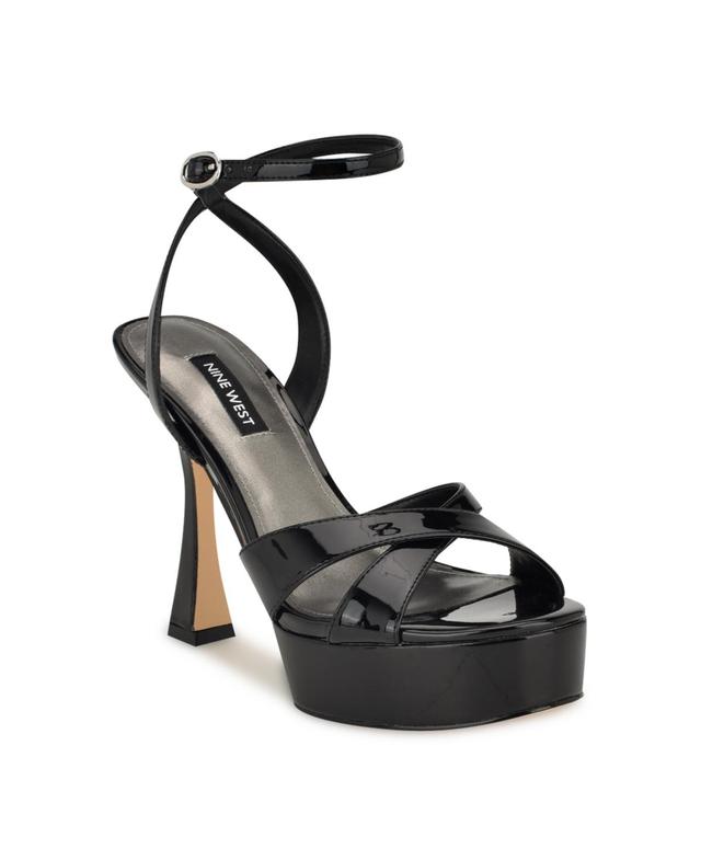 Nine West Womens Jessie Round Toe Tapered Heel Dress Sandals Product Image