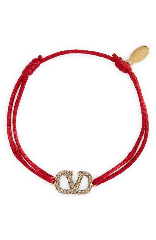 Valentino Garavani VLOGO Signature Pav Cord Bracelet Product Image