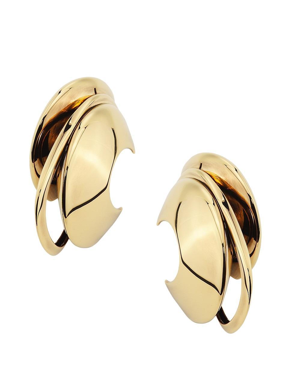 Womens Accumulation Goldtone Hoop Earrings Product Image