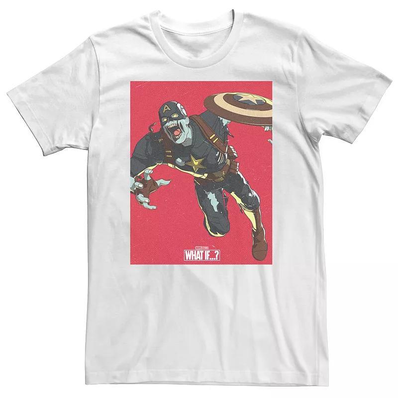 Big & Tall Marvel What If Captain America Zombie Cover Tee, Mens Product Image