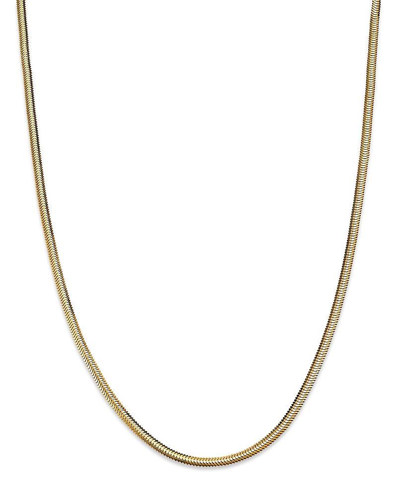 Zoe Chicco 14K Yellow Gold Heavy Metal Snake Link Chain Necklace, 14-16 Product Image