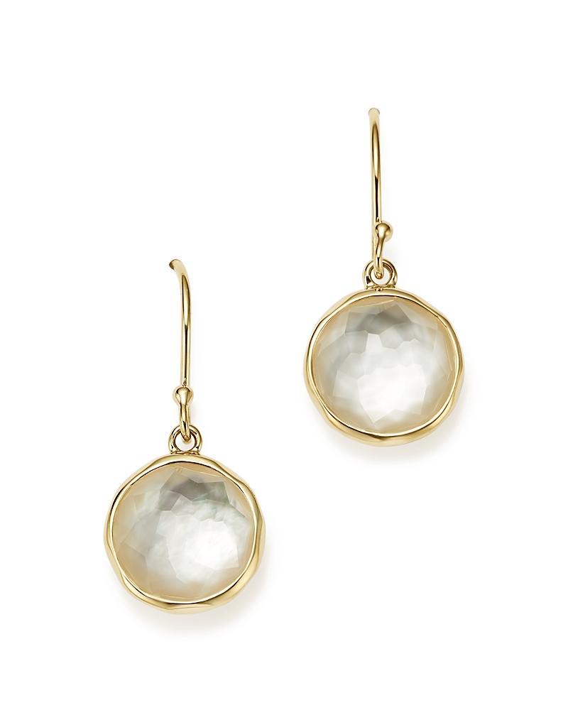 Ippolita 18K Yellow Gold Rock Candy Mini Lollipop Earrings in Mother-of-Pearl Doublet Product Image