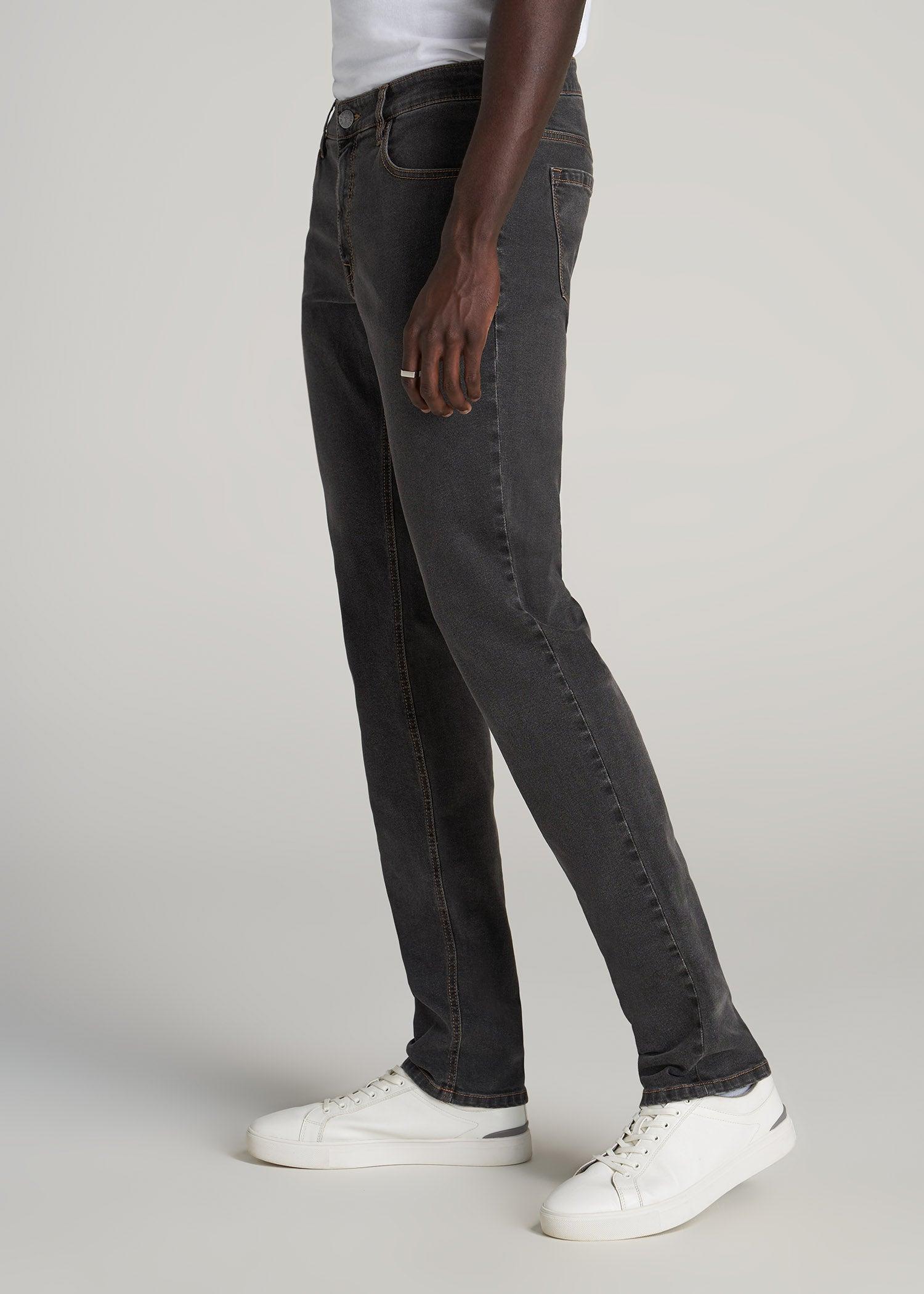 Carman TAPERED Jeans for Tall Men in Dark Grey Denim Product Image