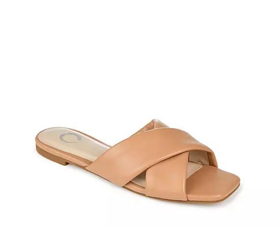 Journee Collection Womens Carlotta Flat Slide Sandals Product Image