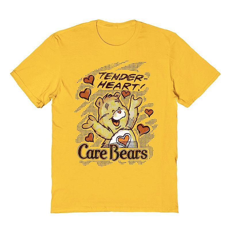 Mens Care Bear T-Shirt Gold Product Image