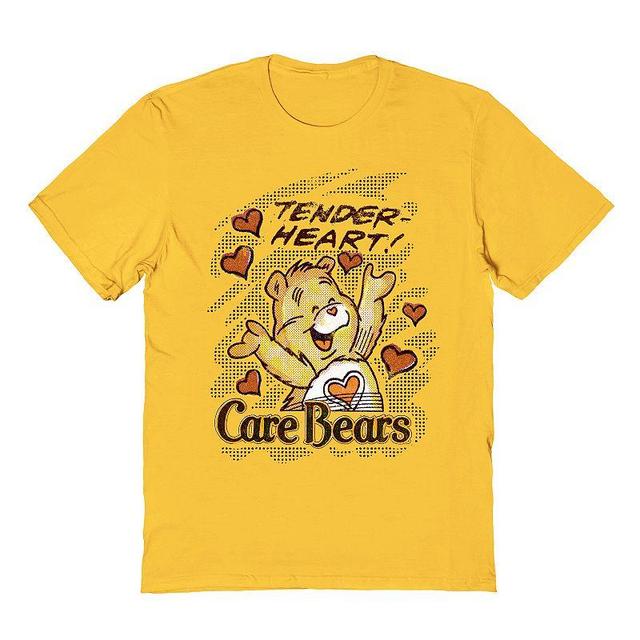 Mens Care Bear T-Shirt Gold Product Image