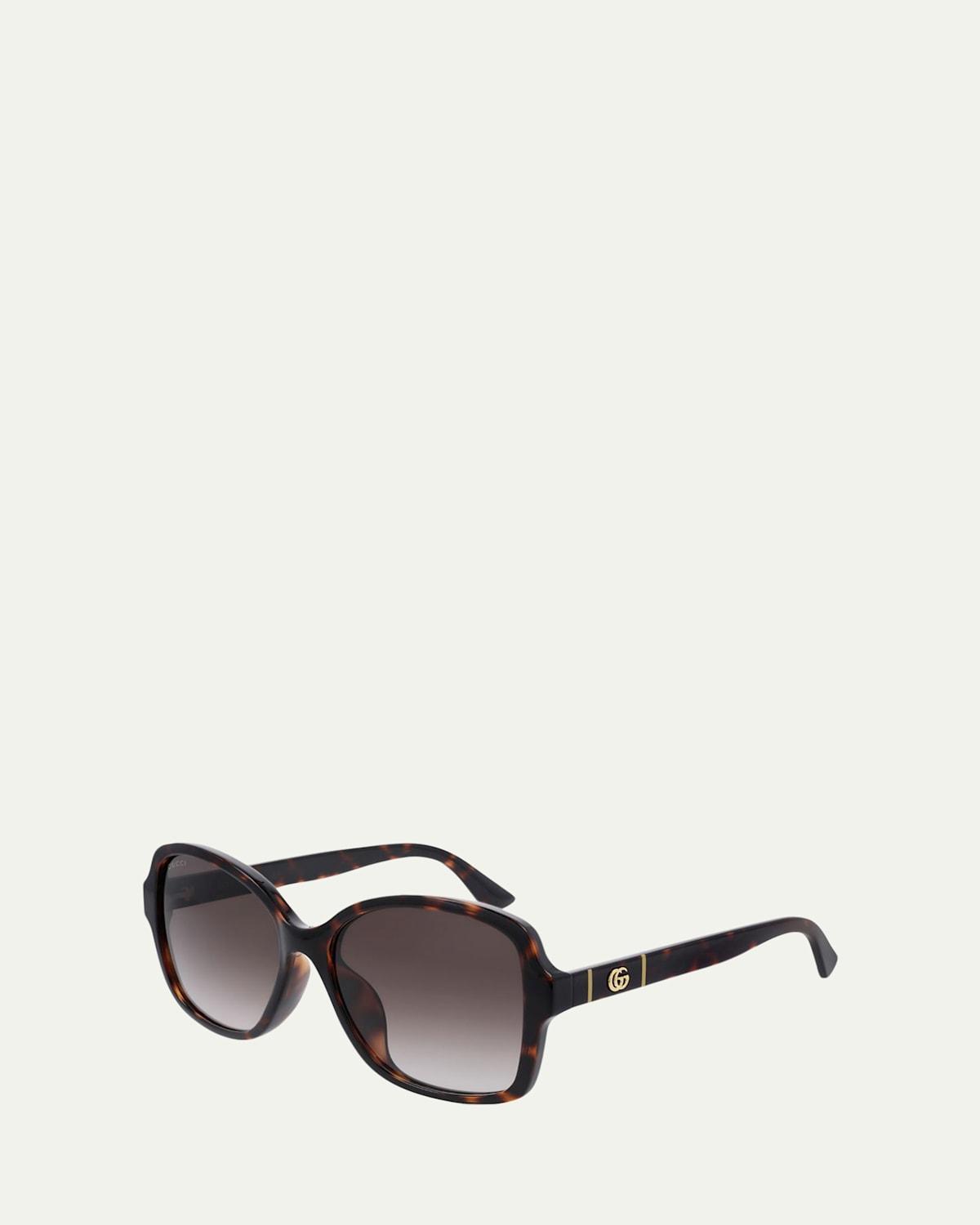 Womens 57MM Rectangular Sunglasses Product Image