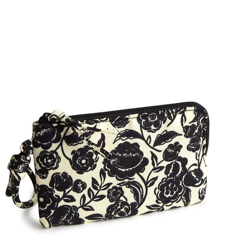 Vera Bradley Zip Wristlet Women in Bubbly Flowers Black White/Black Product Image