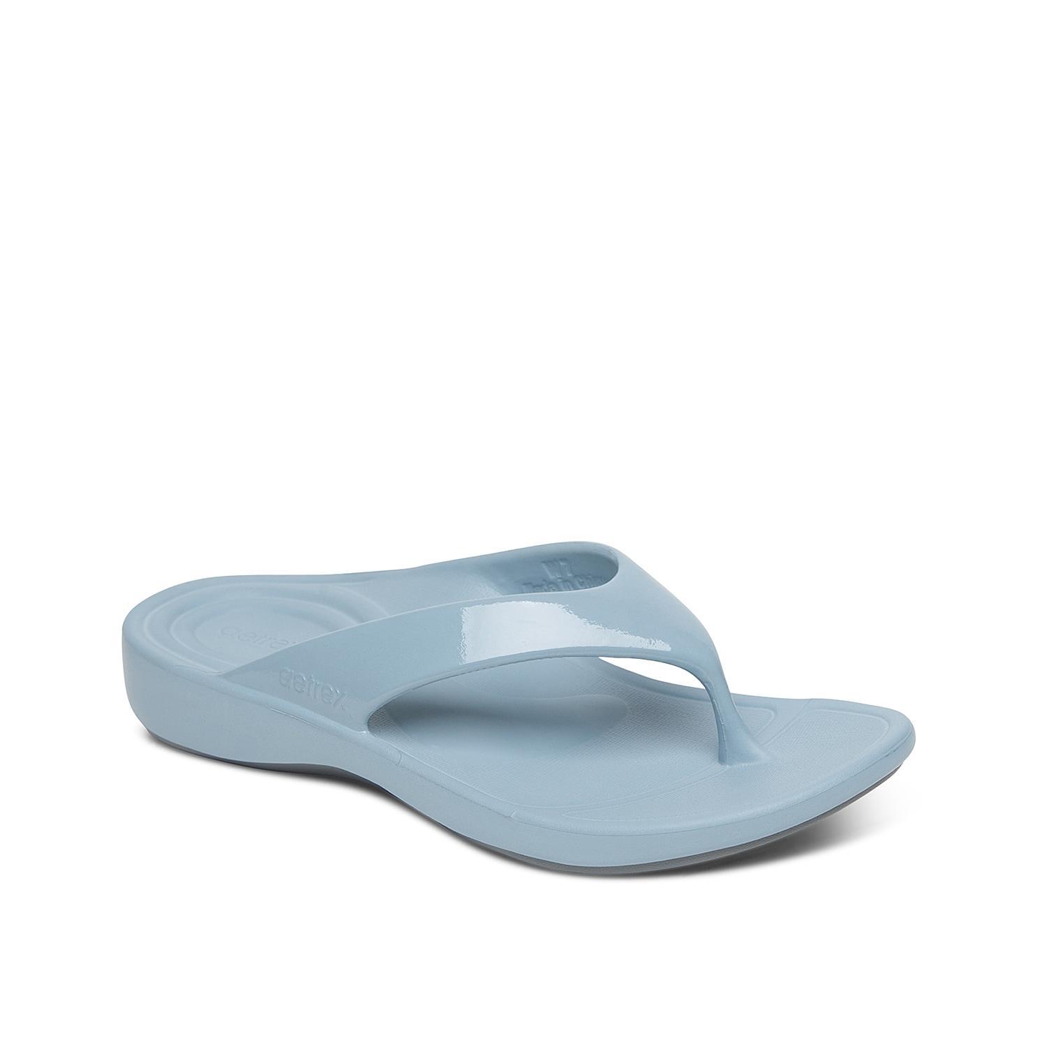 Aetrex Maui Flip (Grey) Women's Sandals Product Image