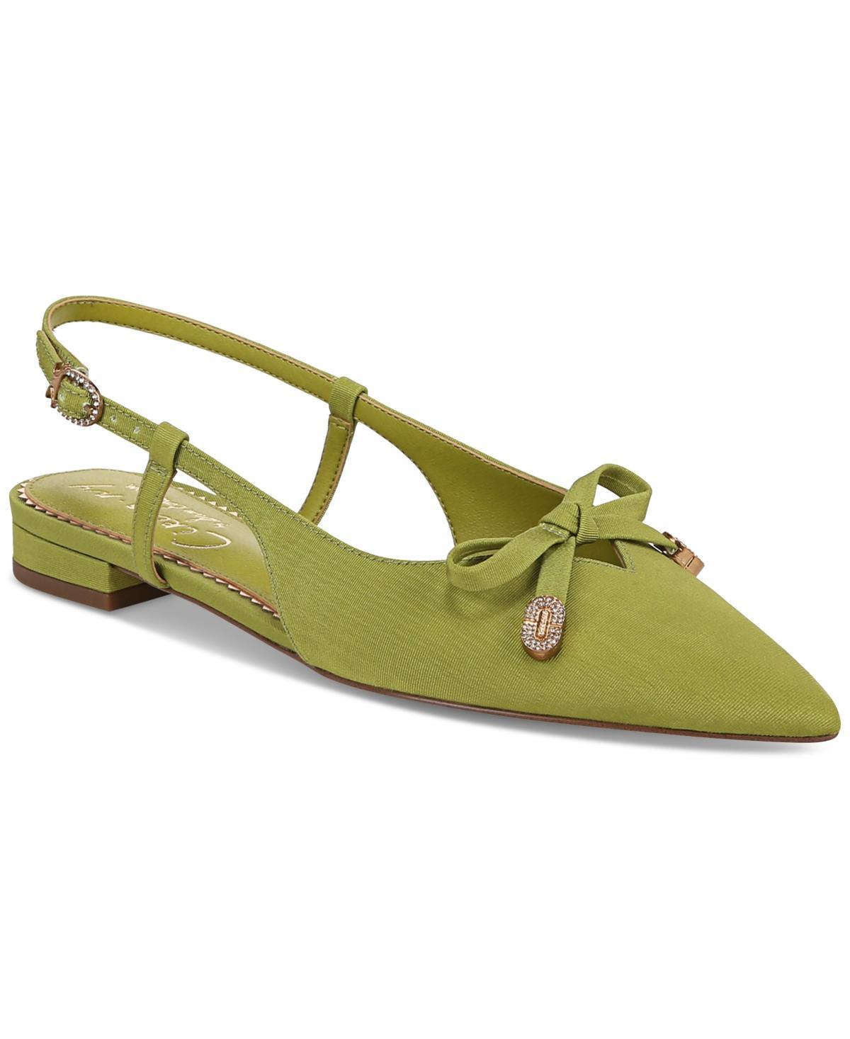 Circus Ny by Sam Edelman Womens Lafayette Pointed-Toe Slingback Bow Flats Product Image