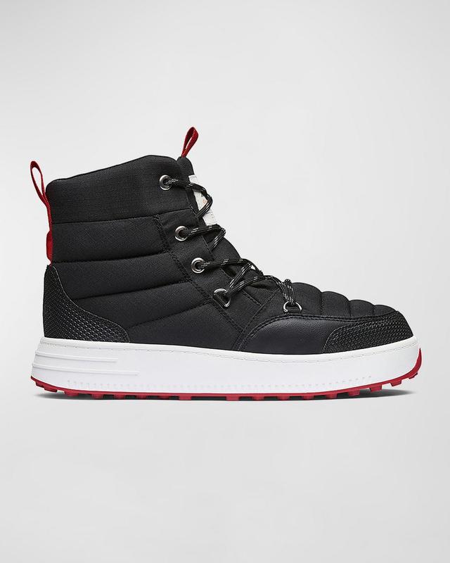 Mens Snow Runner Water-Resistant Quilted Boots Product Image