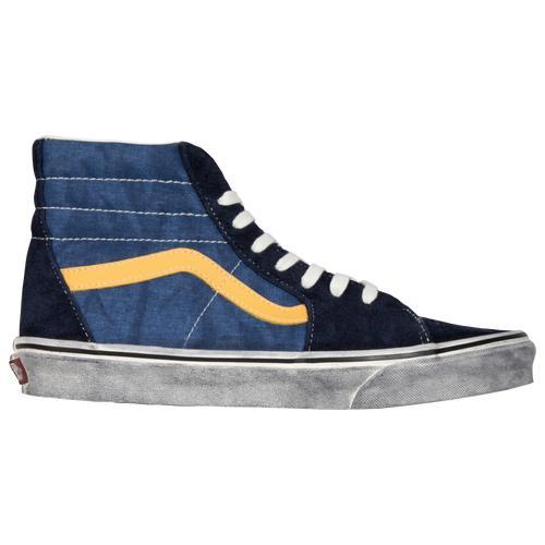 Vans Mens Vans Sk8 Hi - Mens Shoes Yellow/White/Blue Product Image