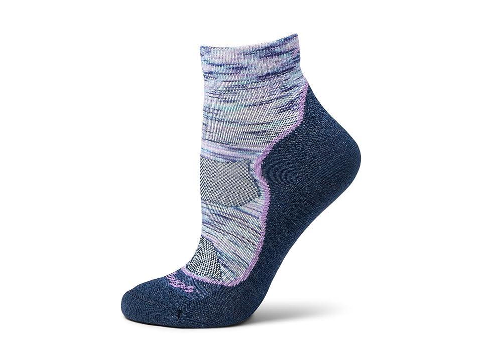 Darn Tough Vermont Light Hiker 1/4 Lightweight with Cushion (Slate) Women's Crew Cut Socks Shoes Product Image