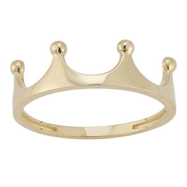 LUMINOR GOLD 14k Gold Crown Ring, Womens Product Image