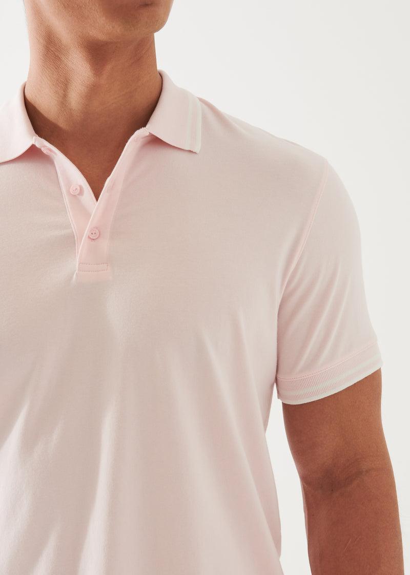 Patrick Assaraf Iconic Tipped Buttoned Polo Male Product Image